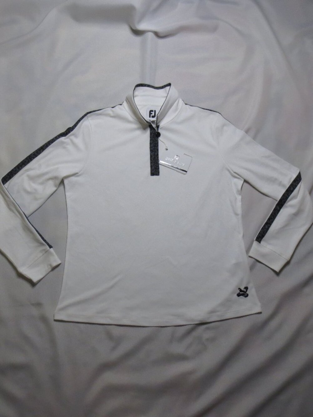 NWT FJ FOOTJOY womens UV SHIRT white GOLF long sleeve OUTDOOR SIZE L